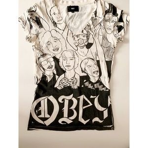 SOLD OBEY GRAFFITI TEE SIZE S LIMITED ED.PRINT